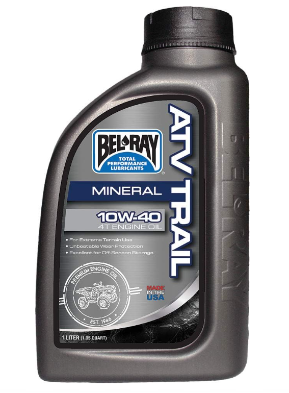 Минерално масло BEL-RAY Mineral ATV TRAIL 4T 10W-40 1L